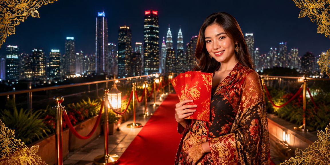 Bonus sampul merah batik Petaling Jaya menggambarkan ganjaran permainan meja greatm8